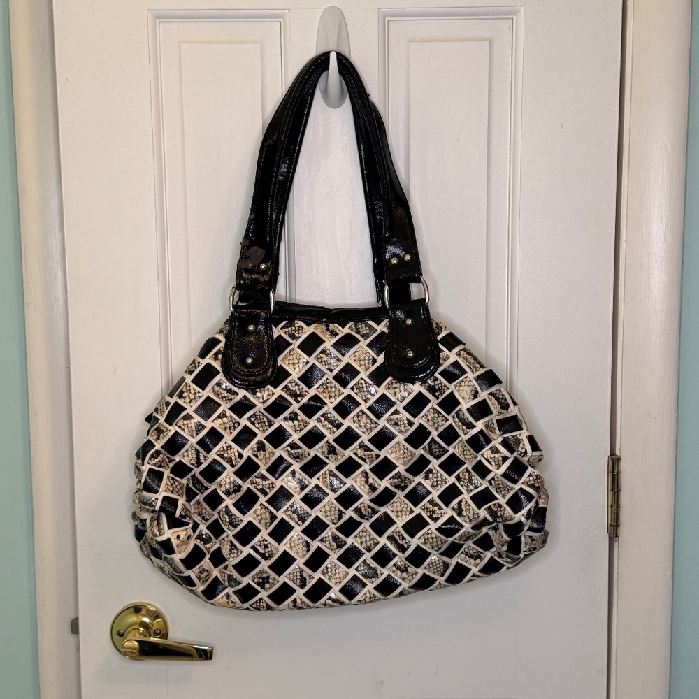 Pleather Snakeskin Purse